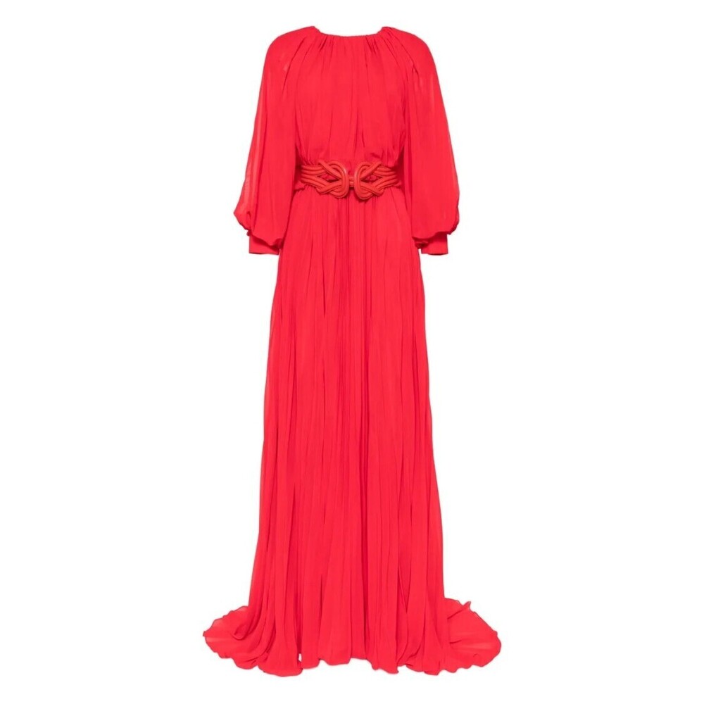 Saiid Kobeisy Pleated Long Dress